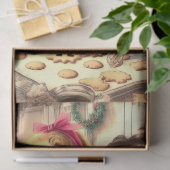Vintage Backkost Weihnachten Ladys Seidenpapier (Geschenk)