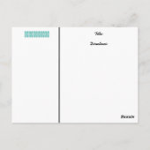 Vintage Backwaren Girl Koch Kuchen Rezept Karte (Rückseite)