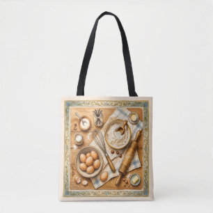 Vintage Backzutaten Landküche Tasche
