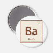 Vintage BACON-Periodic-Tabelle Magnet (Vorderseite/Rückseite)