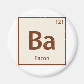Vintage BACON-Periodic-Tabelle Magnet
