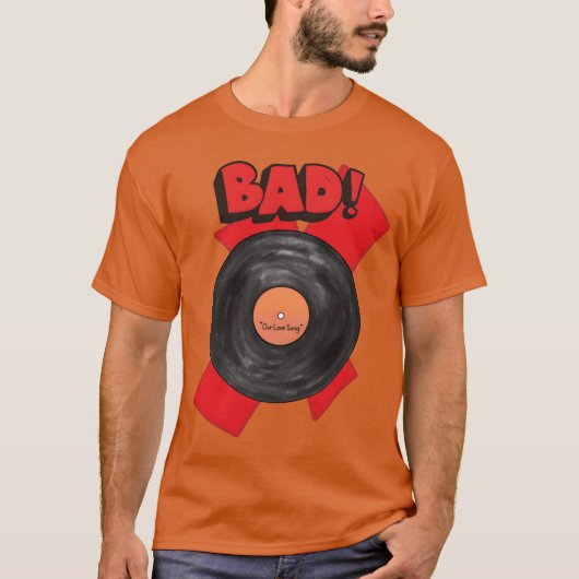 Vintage Bad Music-Girl T-Shirt (Vorderseite)