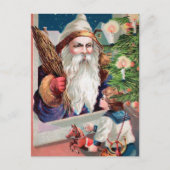 Vintage Bad Santa Weihnachtskarte Postkarte (Vorderseite)