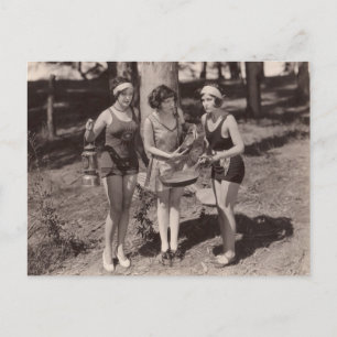 Vintage-Badeanzüge Postkarte - 1780242-4