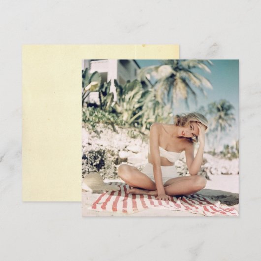 Vintage "Badebekleidung" Flachbildschirm (Vorne/Hinten)