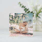 Vintage "Badebekleidung" Flachbildschirm (Stehend Vorderseite)