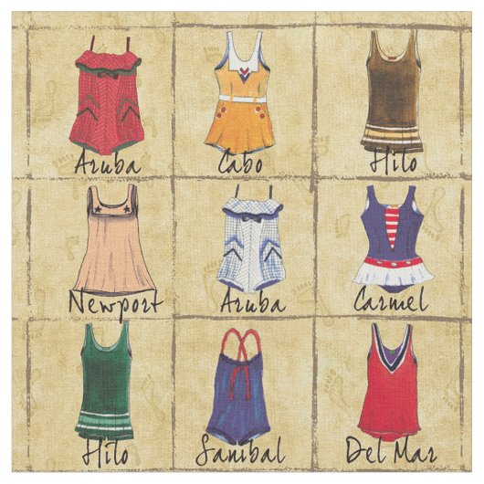 Vintage badenAnzüge Stoff (Nahaufnahme)