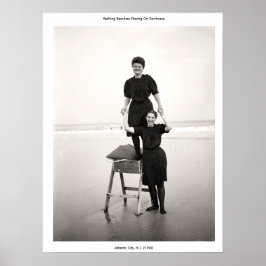 Vintage Badeseen Sawhorge Poster