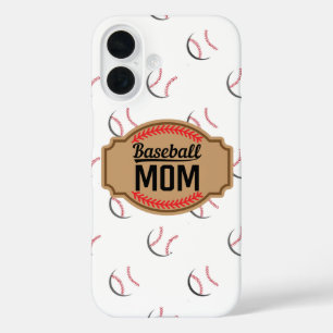 Vintage Badge Minimaler Handyhülle   Sport-Mama iPhone 16 Hülle