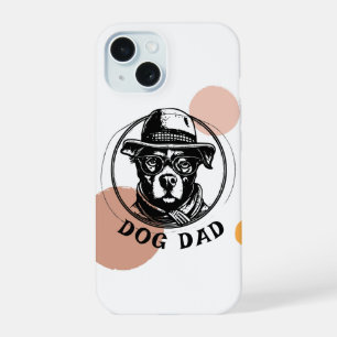 Vintage-Badge saubere Handyhülle   Hundepapa iPhone 15 Hülle