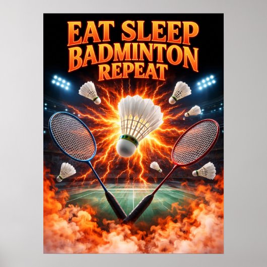 Vintage Badminton Bootleg Poster (Vorne)