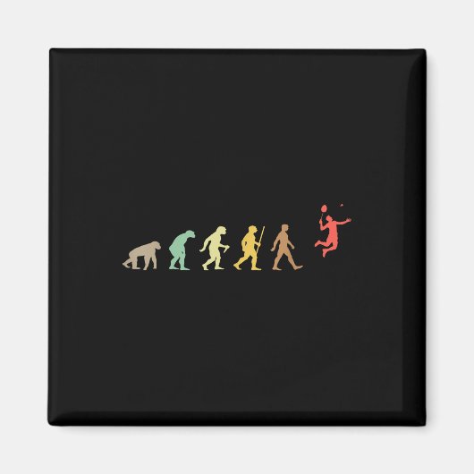 Vintage Badminton Retro Federball Evolution  Magnet (Vorne)