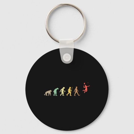 Vintage Badminton Retro Federball Evolution Schlüsselanhänger (Vorderseite)