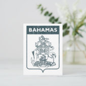 Vintage Bahamas Postkarte (Stehend Vorderseite)