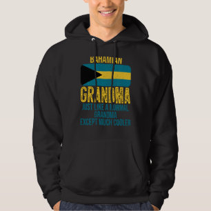 Vintage bahamianische Oma Bahamas-Flagge für Mutte Hoodie