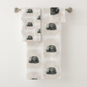 Vintage Bahn Badezimmer Handtuch Set (Insitu)