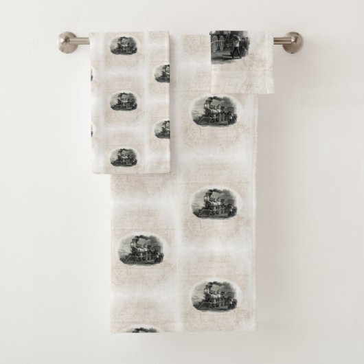 Vintage Bahn Badezimmer Handtuch Set (Insitu)