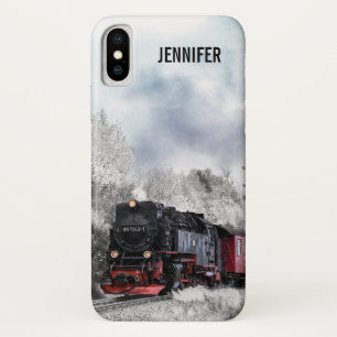 Vintage Bahn Winterweihnachtszene Case-Mate iPhone Hülle