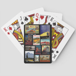 Vintage Bahnwerbekarten Spielkarten