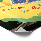 Vintage Bahnwerbung in Neuengland Poster (Ecke)