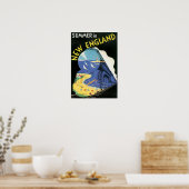 Vintage Bahnwerbung in Neuengland Poster (Küche)