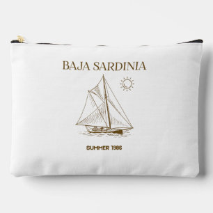 Vintage Baja Sardinia 1986 Segel Luxus-Tasche Zubehörtasche