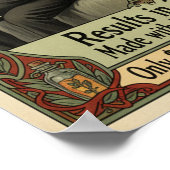 Vintage Baldness Bande Hair Tonic Ad Poster (Ecke)