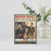 Vintage Baldness Cure Hair Growth Advertising Postkarte (Stehend Vorderseite)