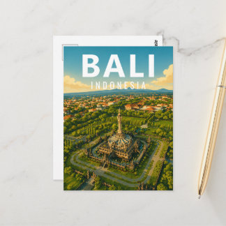 Vintage-Bali-Postkarte – Bajra-Sandhi-Monument Postkarte