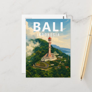 Vintage Bali Postkarte – Turyapada Tower Buleleng
