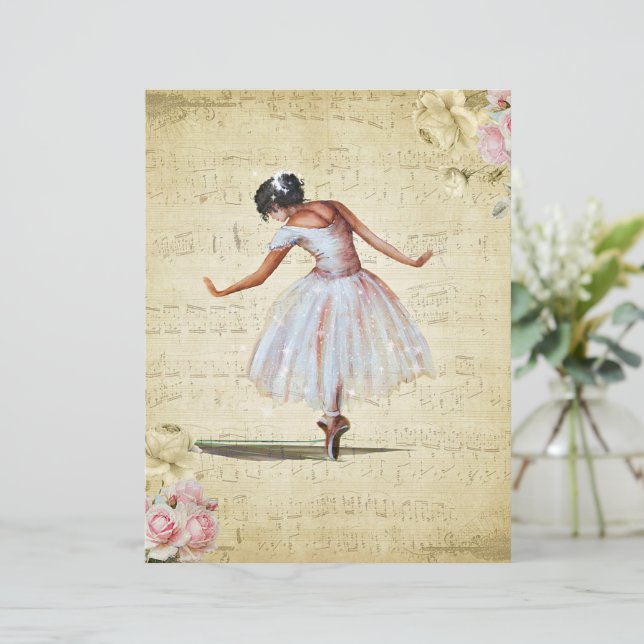 Vintage Ballerina (Stehend Vorderseite)