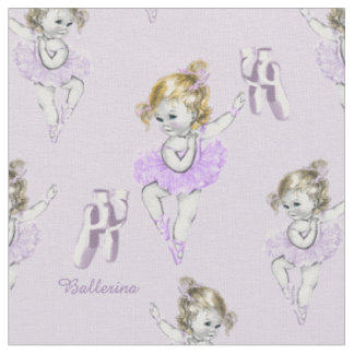 Vintage Ballerina Baby Ballettschuhe Lavendel Stoff