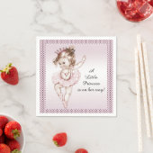 Vintage Ballerina Princess Kinderdusche Serviette (Beispiel)