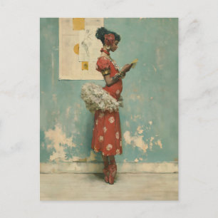Vintage Ballet Eleganz Postkarte