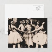 Vintage Ballet Postkarte (Vorne/Hinten)