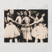 Vintage Ballet Postkarte (Vorderseite)