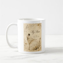 Vintage-Ballett-Musik-Tasse Editierbar