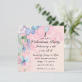 Vintage Ballonfahrt Valentine Einladung (Stehend Vorderseite)