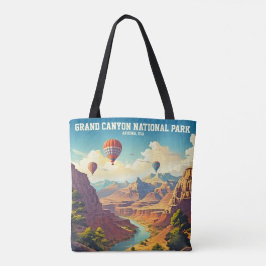 Vintage Balloon Trips Grand Canyon Nationalpark Tasche (Rückseite)