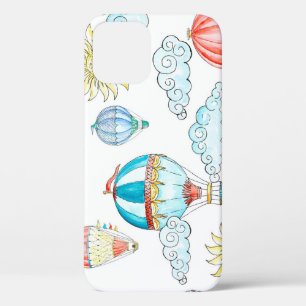 Vintage Balloons: Whimsical Watercolor Nahtlos. Case-Mate iPhone Hülle