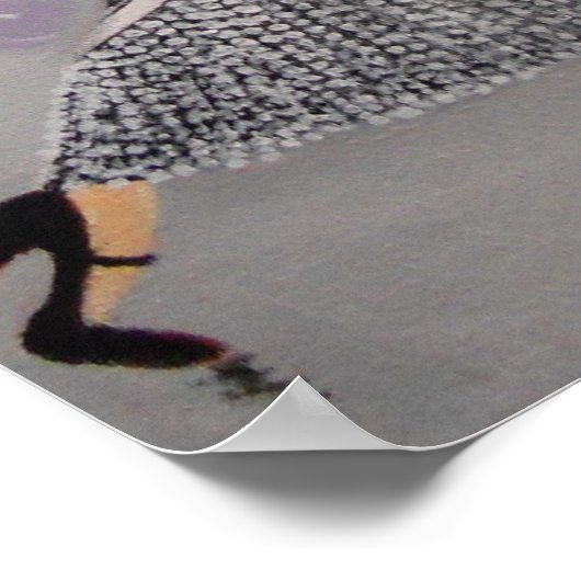 VINTAGE BALLROOM DANCER POSTER (Ecke)