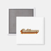 Vintage Baltimore Magnet (Vorderseite/Rückseite)