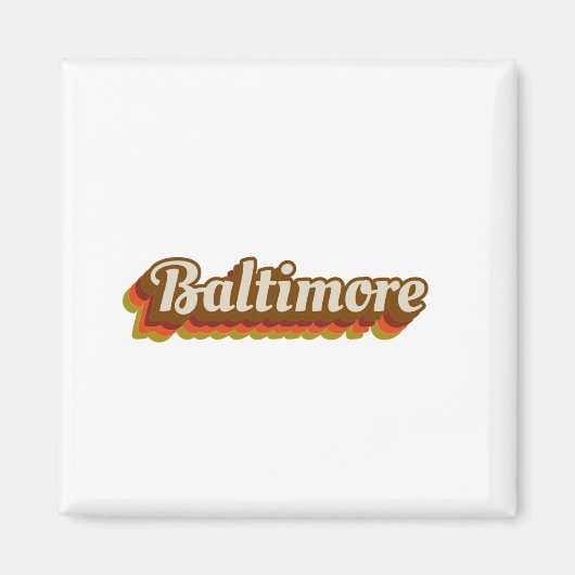 Vintage Baltimore Magnet (Vorne)