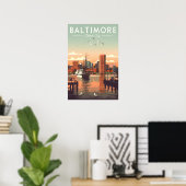 Vintage Baltimore Poster (Heimbüro)
