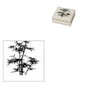 Vintage Bamboo-Walddarstellung Gummistempel (Stempel)
