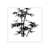 Vintage Bamboo-Walddarstellung Gummistempel (Prägung)