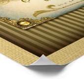 Vintage Bananen Unterschreiben Poster (Ecke)