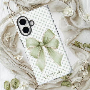 Vintage-Band Polka-dot Personalisiert iPhone 16 Hülle