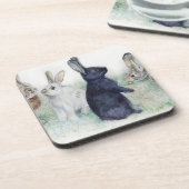 Vintage Banden, glückliche Ostern Getränkeuntersetzer (Linke Seite)