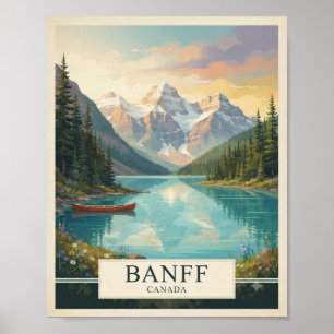 Vintage Banff Kanada Reiseplakat Lake Louise W Poster